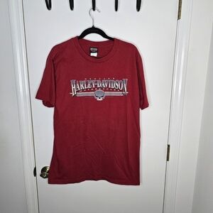 Retro Harley-Davidson Red Men's T-Shirt